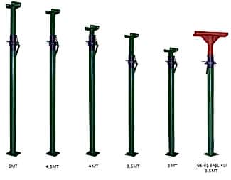 Teleskopik Direk | Teleskobik Ayarlı Kalıp Destek Sistemi