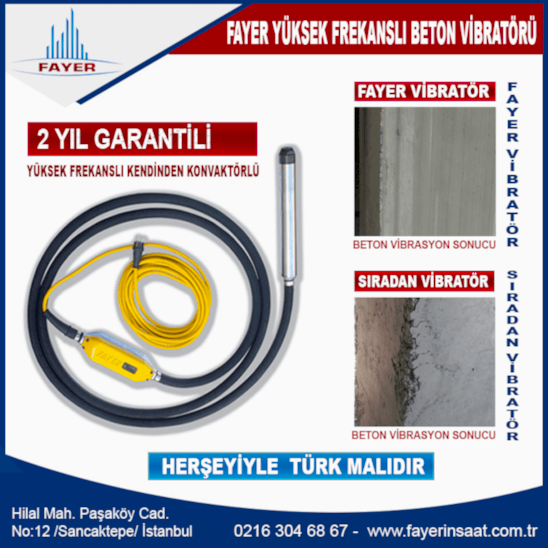 Beton vibratörü fiyatları , vibratör çeşitleri