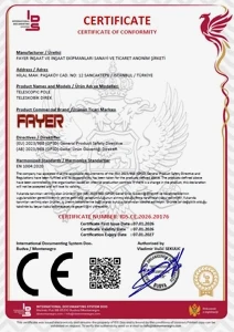 Teleskobik Direk CE Belgesi